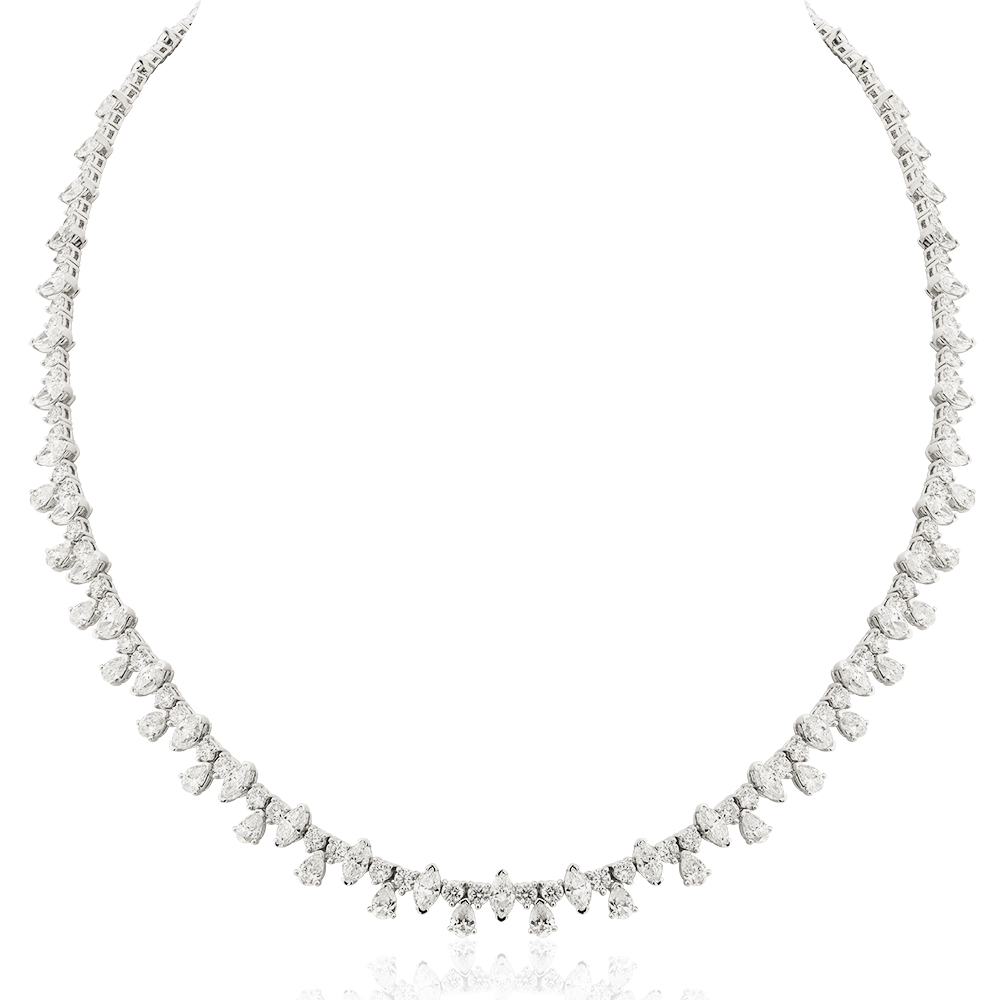 8,96 Ct. Diamond Design Necklace
